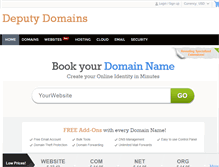 Tablet Screenshot of deputydomains.com